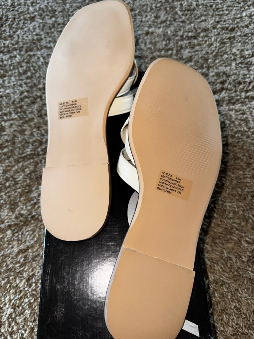 Aqua Elsa Slide Sandals- Size 9.5 - Picture 3 of 6